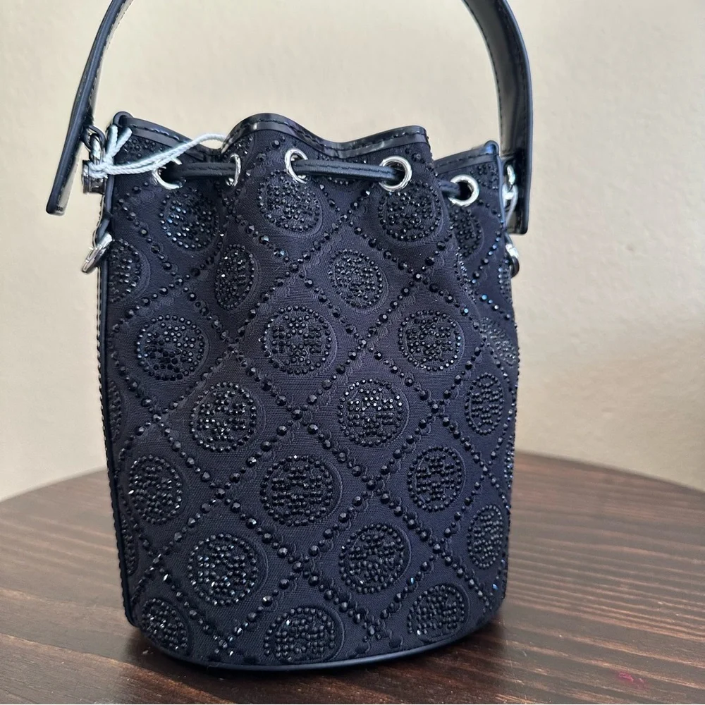 Tory Burch Mini T Monogram Hotfix Bucket Bag - Picture 8 of 13
